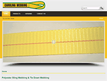 Tablet Screenshot of carolinawebbing.com
